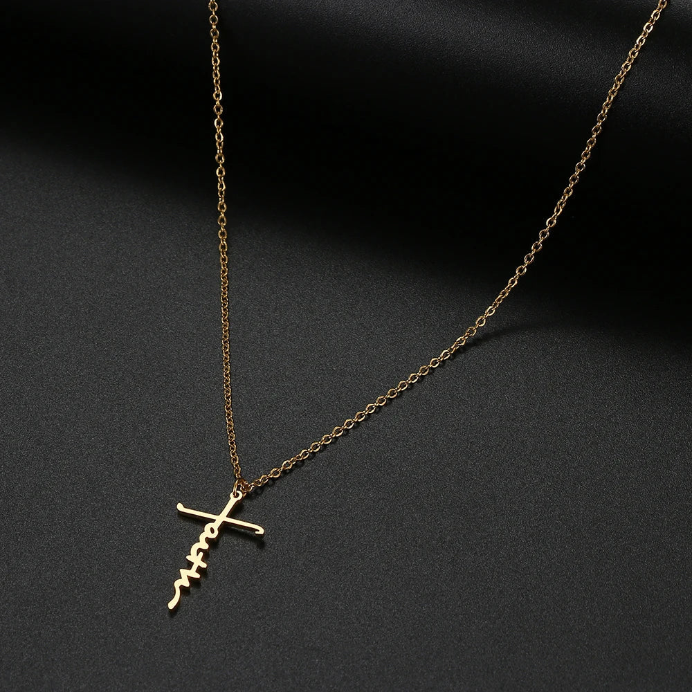 Faith Cross Necklace