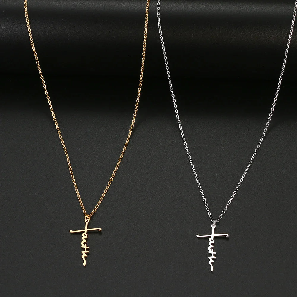 Faith Cross Necklace