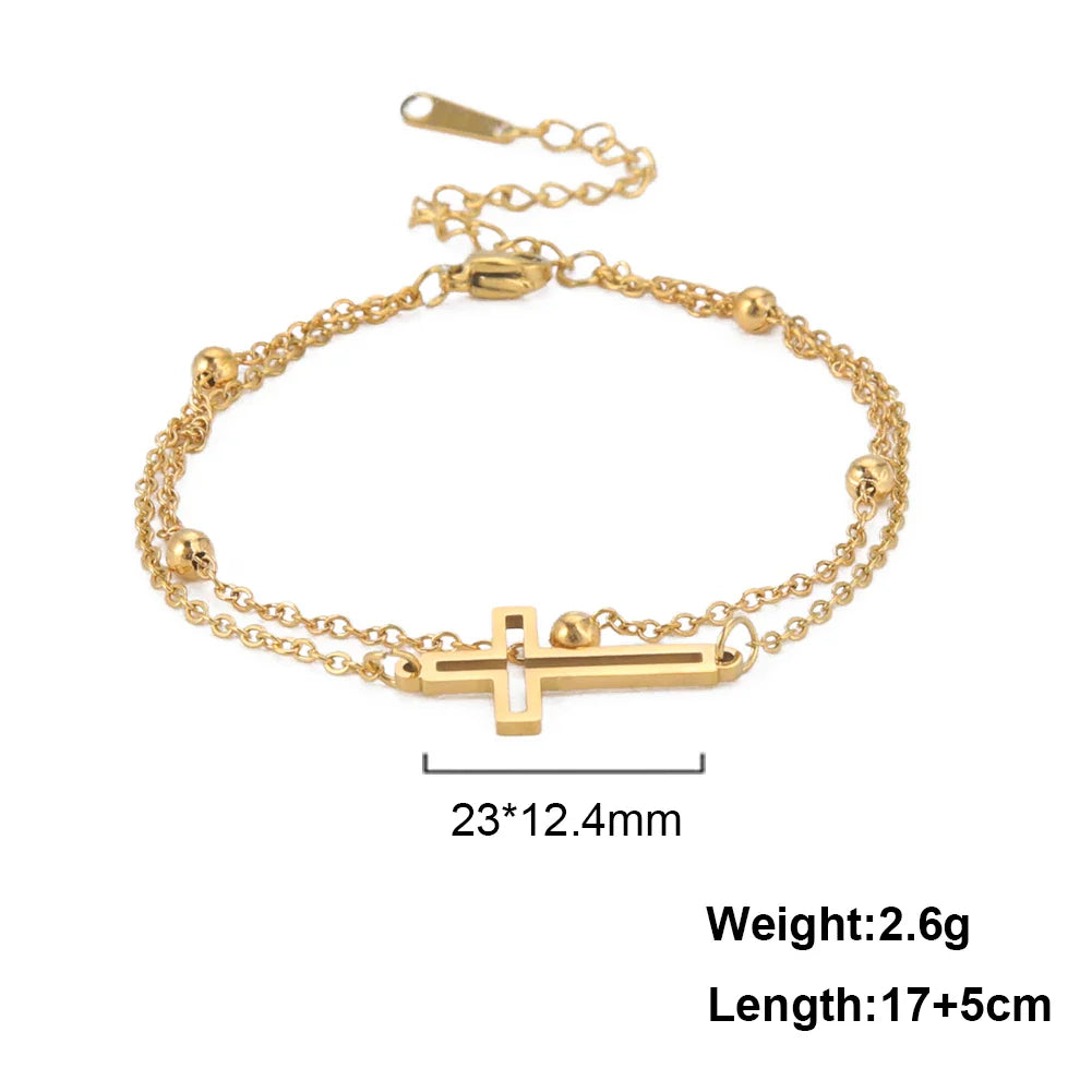 Cross Duo Bracelet